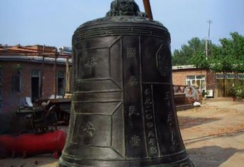 广州平安国泰，民安铜钟雕塑