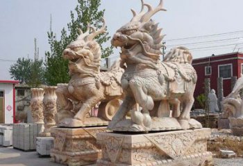 广州麒麟镇宅石雕塑，品质卓越，匠心之作