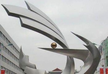 广州企业不锈钢海浪造型雕塑