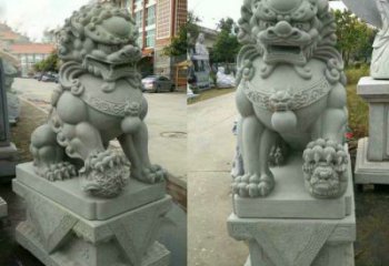 广州大理石狮子石雕——雕塑定制中的艺术精品