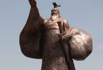 广州秦始皇铜雕精美塑像，让历史回溯至您身边