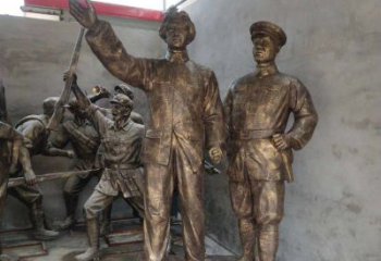 广州青年时期毛主席铜雕，纪念未来的英雄