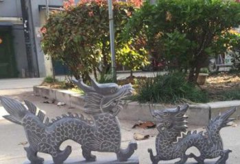 广州青石雕刻母子龙是由中领雕塑工厂家生产的一…