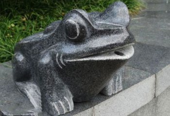 广州活力四射的青蛙喷水雕塑