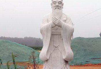 广州中领雕塑：精致雕刻的少海公园孔子雕像