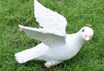 广州象征和平的少女和平鸽雕塑