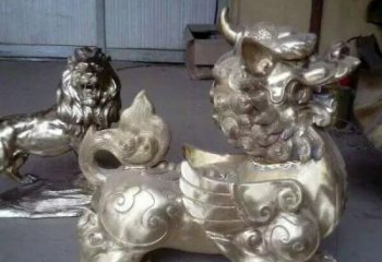 广州中领雕塑：貔貅铜雕精致雕塑