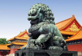 广州贵族气派，古典青铜狮子雕塑