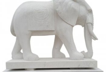 广州石雕公园立式大象雕塑