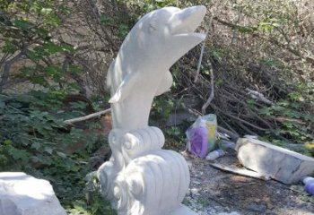 广州石雕海豚海浪
