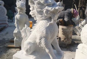 广州正宗古典麒麟神兽招财动物雕塑