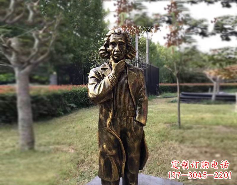 广州西方名人爱因斯坦铜雕