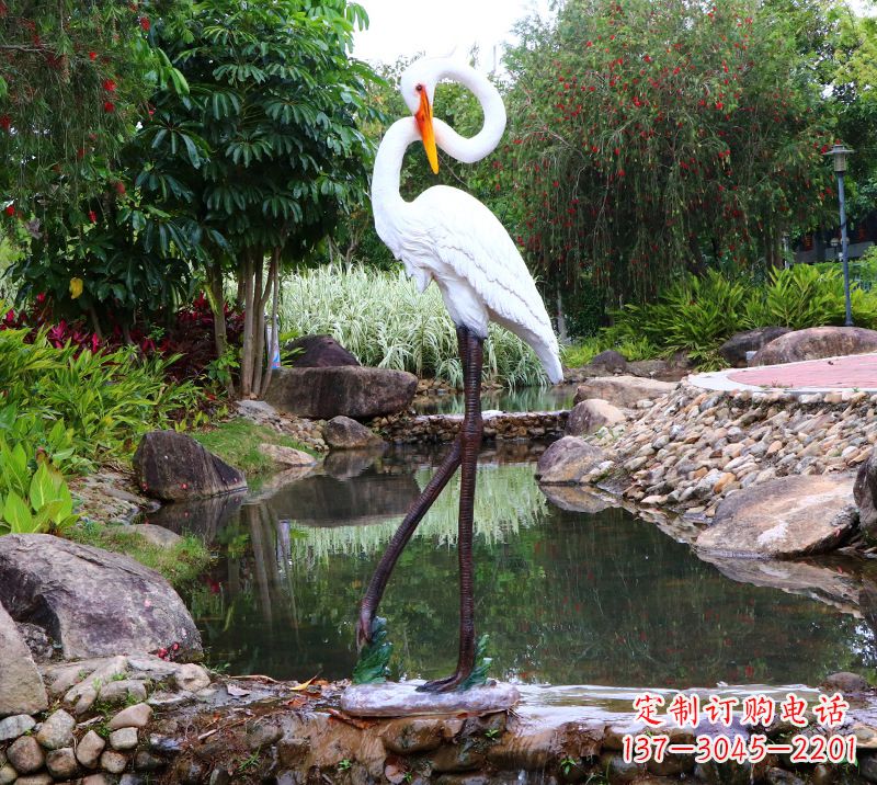 广州仙鹤雕塑摆件