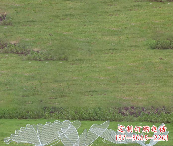 广州小区镂空蝴蝶不锈钢摆件雕塑