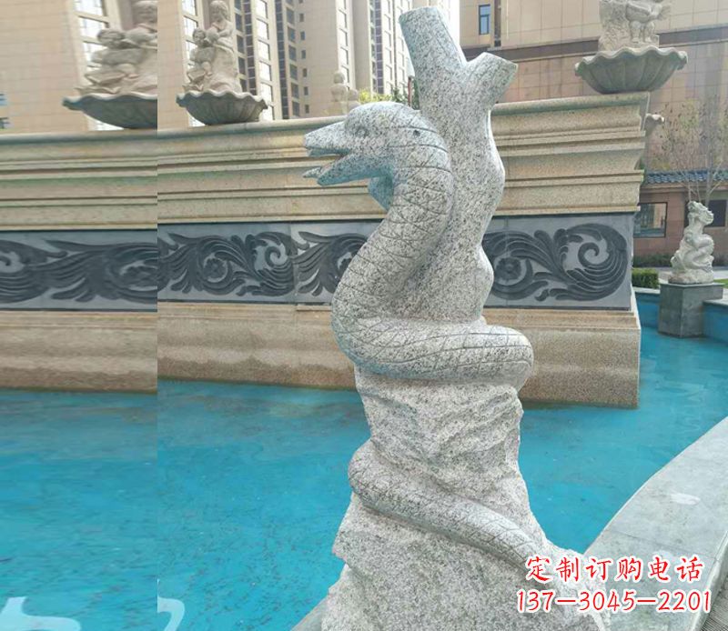 广州小区十二生肖雕塑动物石雕