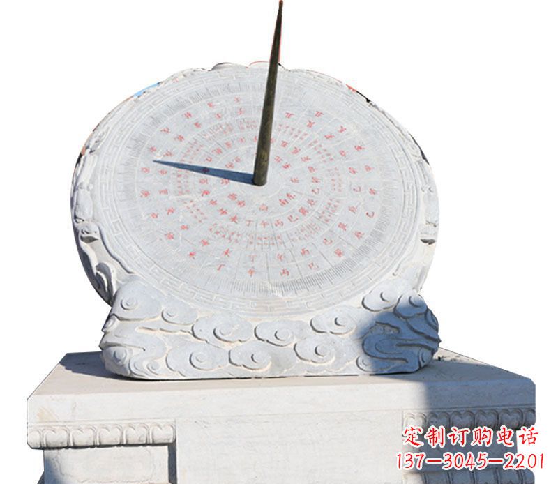 广州校园大理石日晷景观石雕 (3)