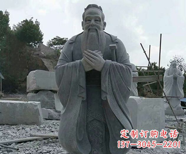 广州校园孔子人物石雕