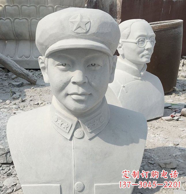 广州校园雷锋头像石雕