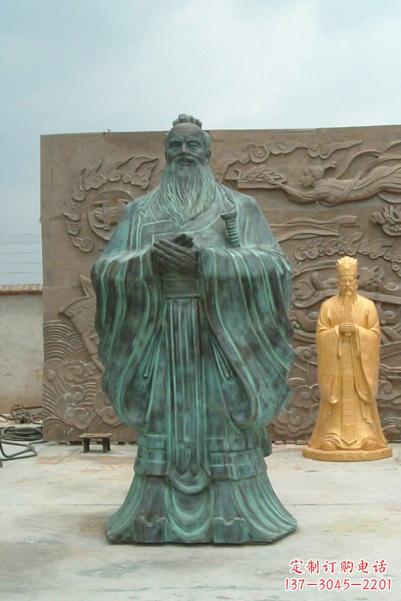 广州校园青铜仿古孔子
