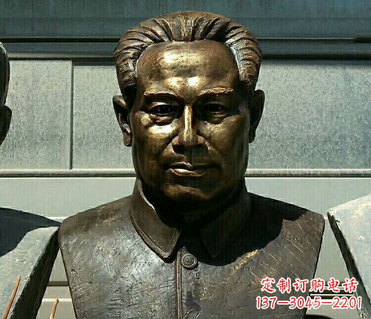 广州校园周恩来胸像铜雕