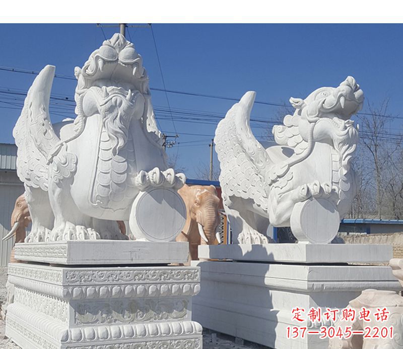 广州獬豸法院门口神兽石雕