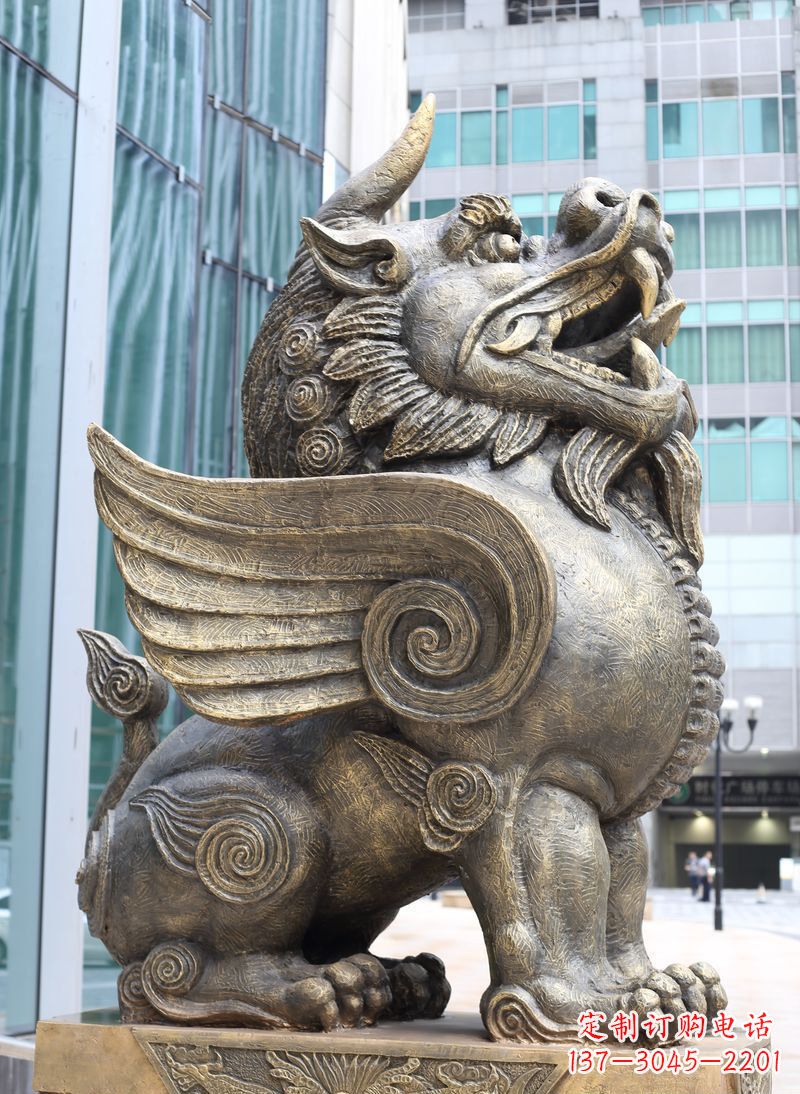 广州獬豸古代神兽铜雕
