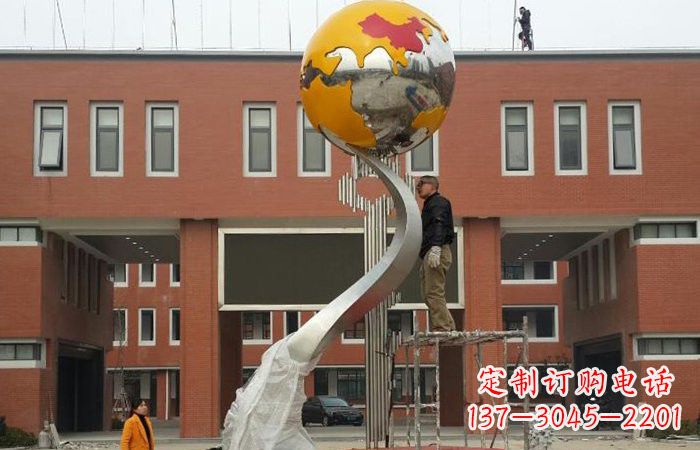 广州学校不锈钢地球雕塑