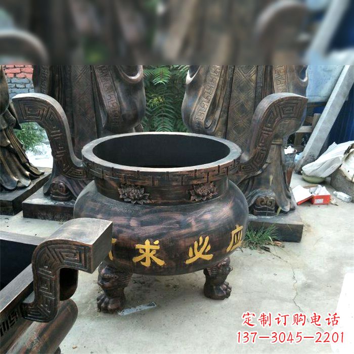 广州有求必应祈福铜雕香炉