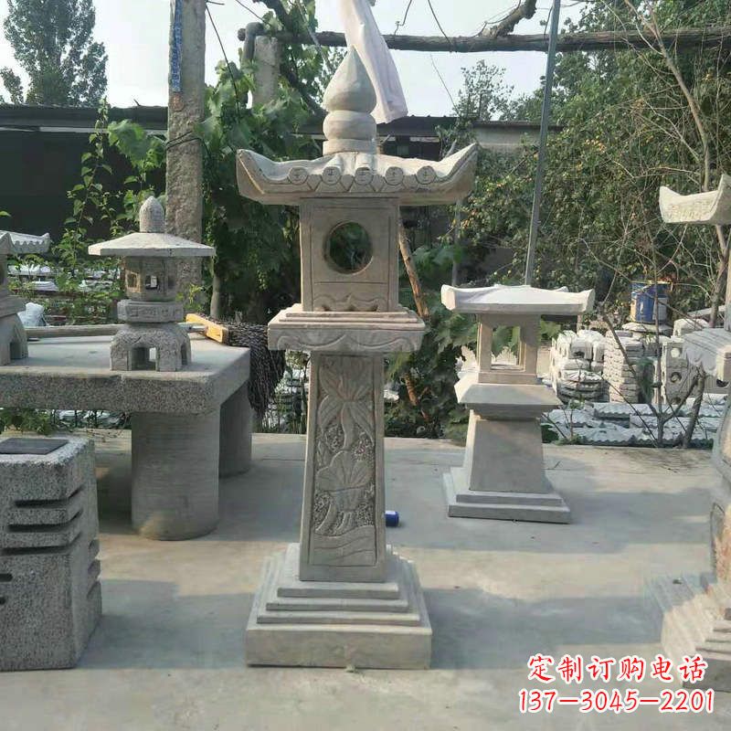 广州园林仿古做旧中式石灯