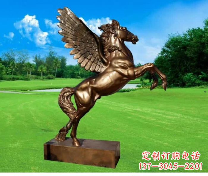 广州园林飞马铜雕 (2)