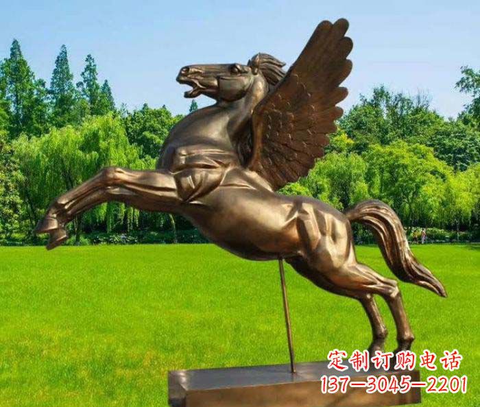 广州园林飞马铜雕