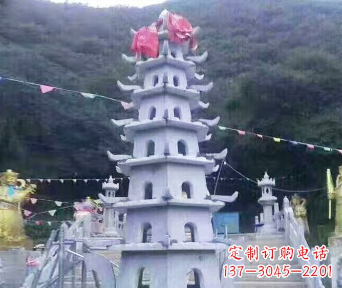 广州园林景观大理石宝塔石雕