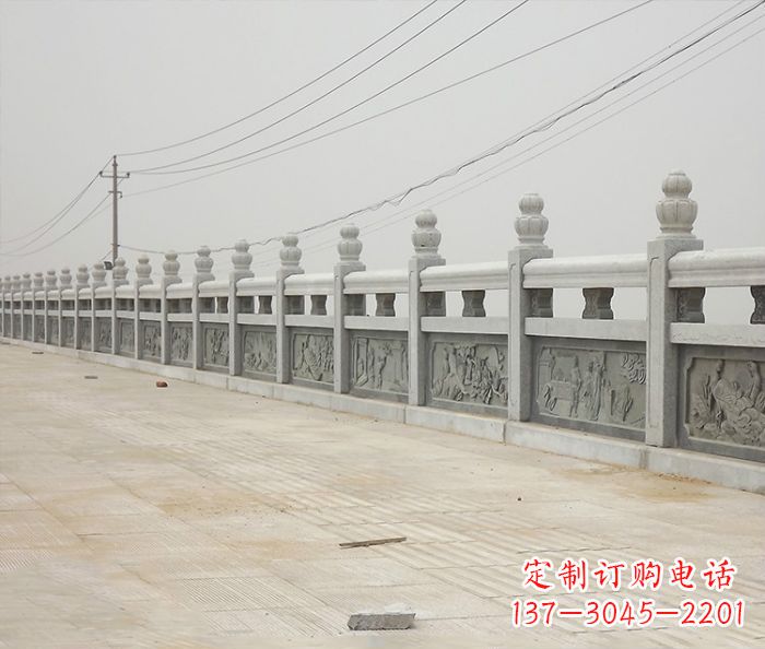 广州园林景观仿古石雕栏板_2