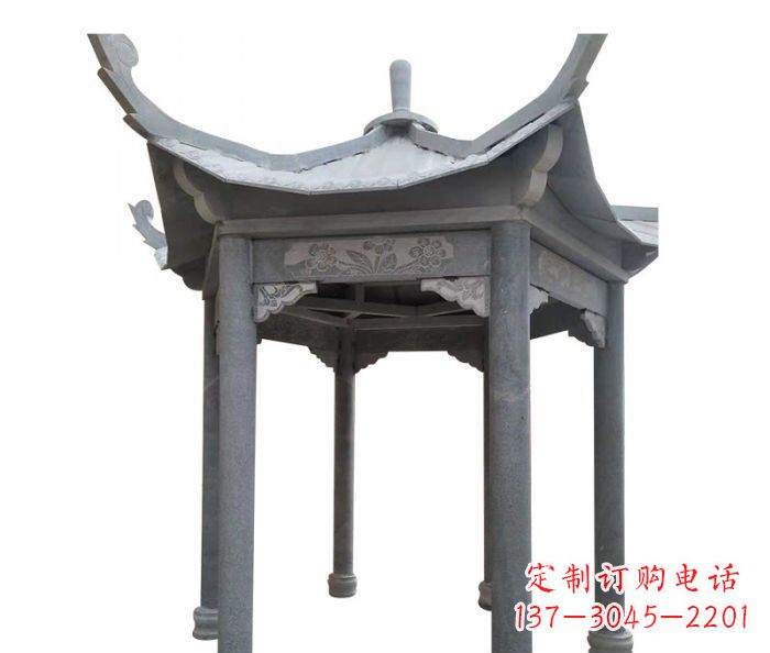 广州园林景观仿古石雕凉亭 (3)