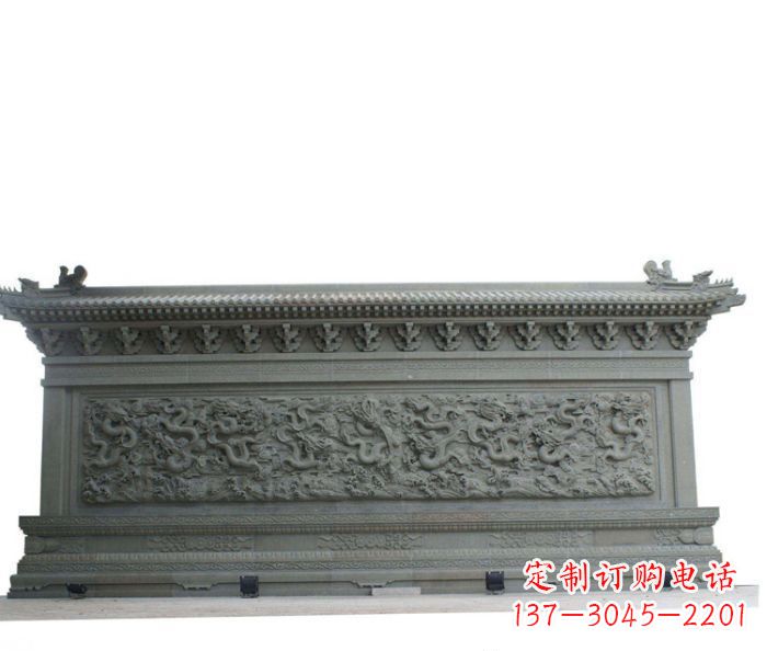 广州园林龙石浮雕影壁