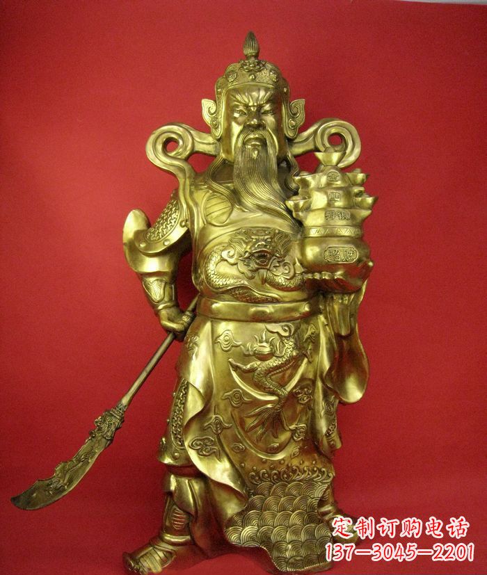 广州招财关公铜雕