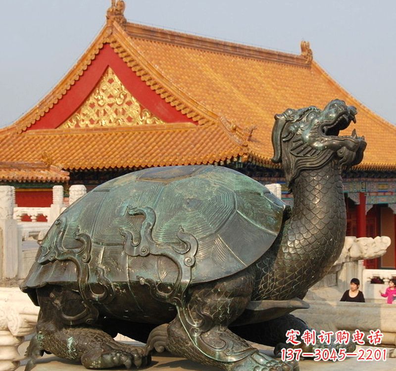 广州招财龙龟铜雕塑