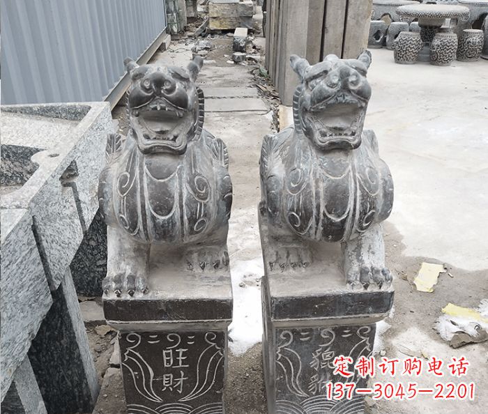 广州招财神兽貔貅石雕 (2)