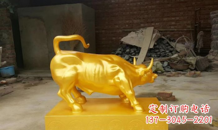 广州招财铜牛雕塑 (2)