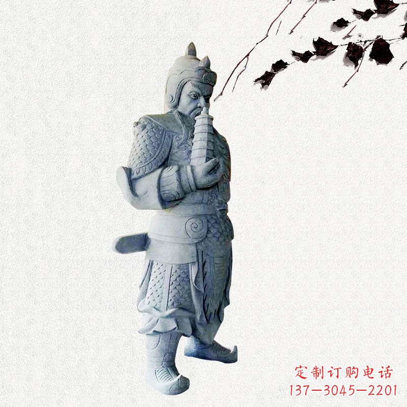 广州中国古代神话中的托塔天王石雕塑
