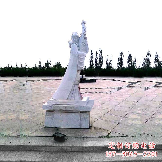 广州中国古代四大美女之王昭君广场石雕塑