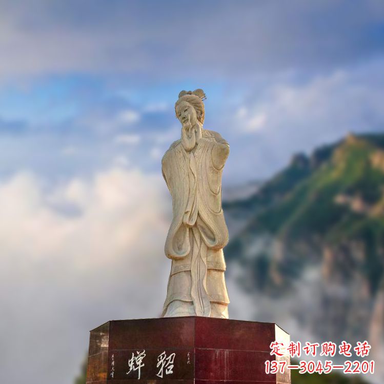广州中国古代四大美女之貂蝉景观石雕