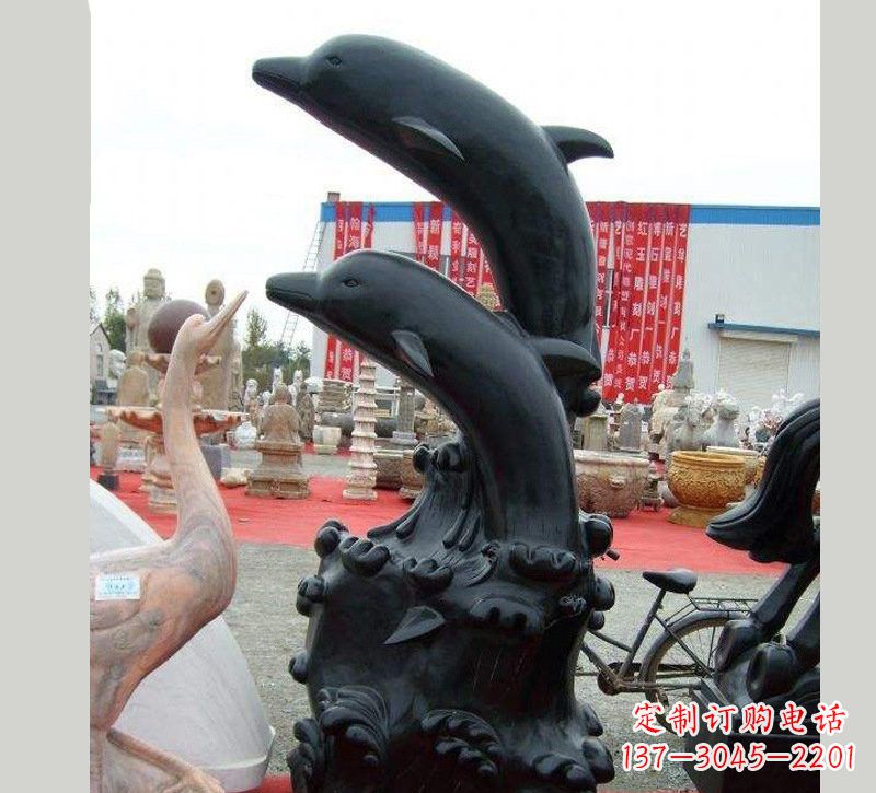 广州中国黑海豚石雕