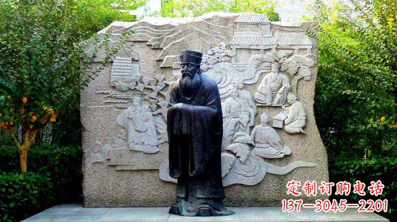 广州朱熹古代名人铜雕_2