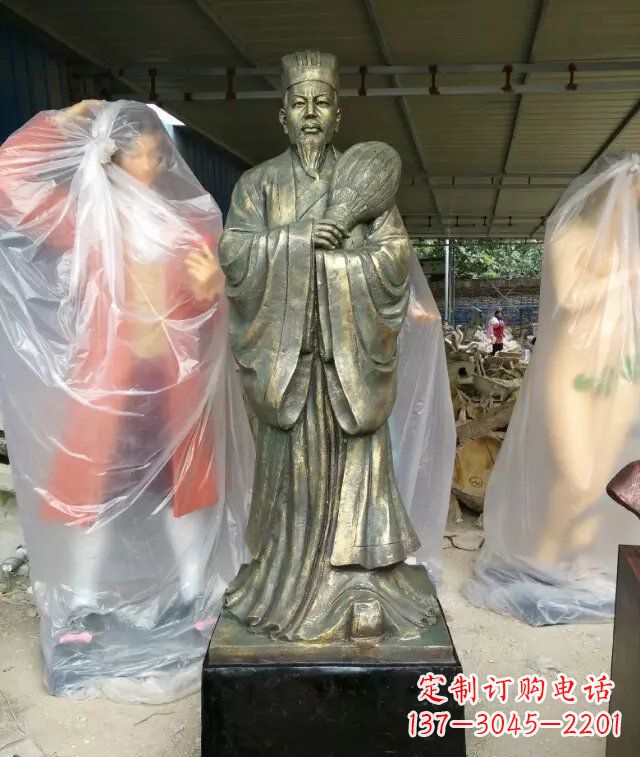 广州诸葛亮古代人物铜雕