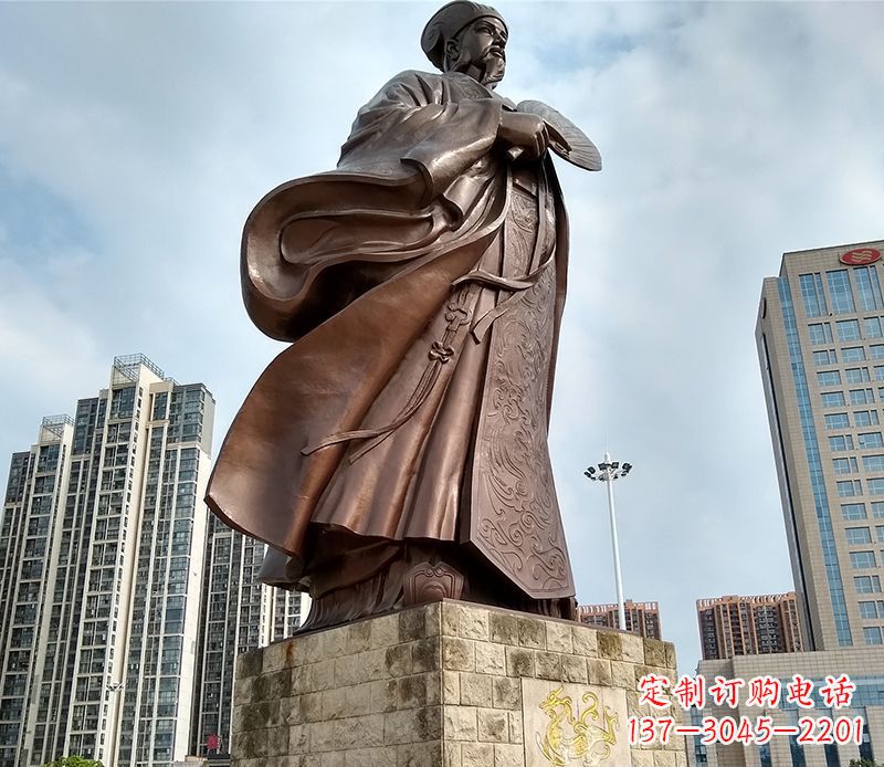 广州诸葛亮人物铜雕
