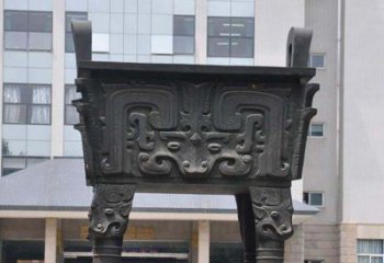 广州小区铜雕鼎雕塑