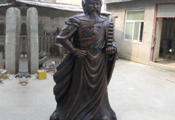 广州战神托塔天王李靖铸铜雕塑