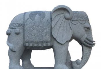 广州招财元宝大象石雕