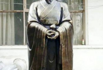广州中国古代名医扁鹊铸铜雕像半身像